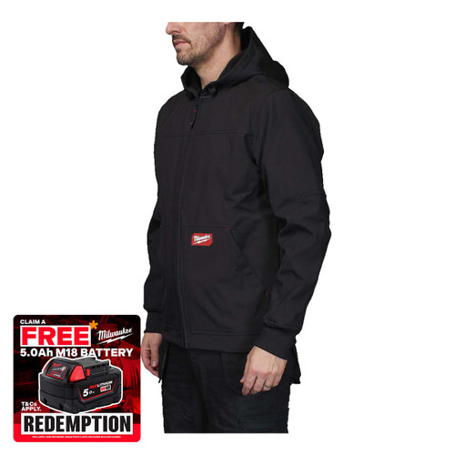 Milwaukee FREEFLEX™ Softshell Hooded Jacket Black