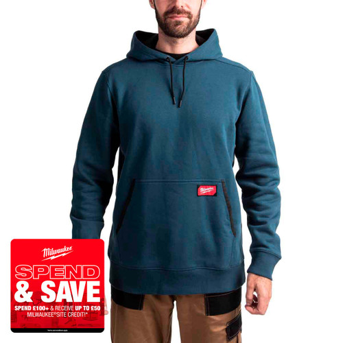Milwaukee 4932493130 Midweight Hoodie, Blue (Size 2XL)