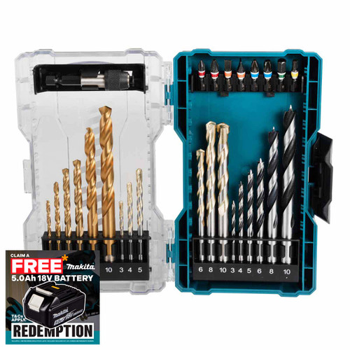 Makita E-07032 Drill and Screw Bit Set (27 Pieces)