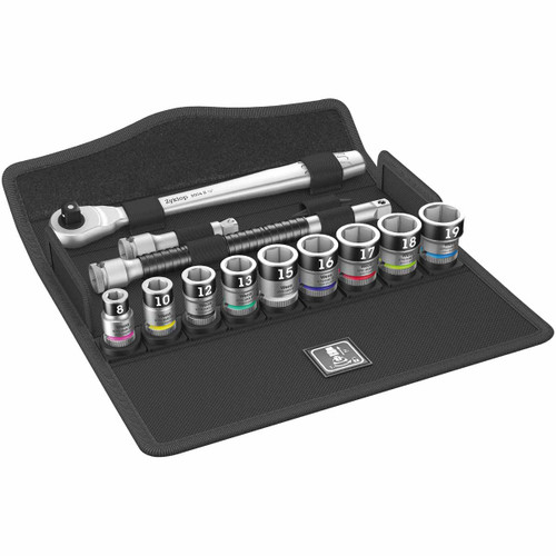 Wera 05003785001 8100 Sb Hf 1 Socket Set 3/8 Drive Metric Zyklop Metal Switch