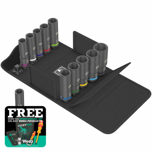 Wera 05004841001 Impaktor Deep Set 1 - 1/2" (9 Pieces)