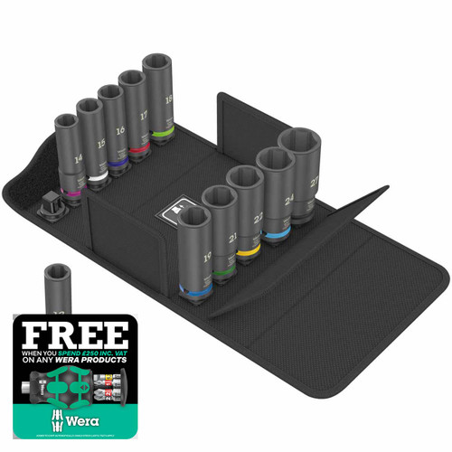 Wera 05004841001 Impaktor Deep Set 1 - 1/2" (9 Pieces)