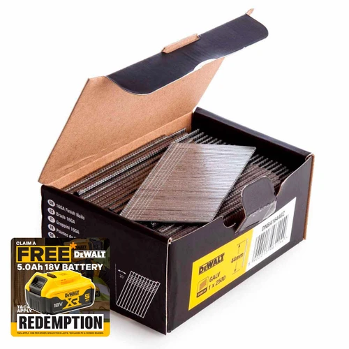 DeWalt DNBA1644GZ 16G 44mm Angled Galvanised 2nd Fix Nails