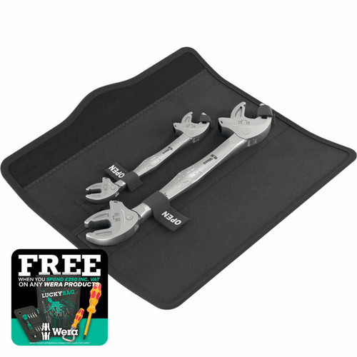 Wera 05020340001 6006 Joker 2 Set 1 Self-setting Double Spanner