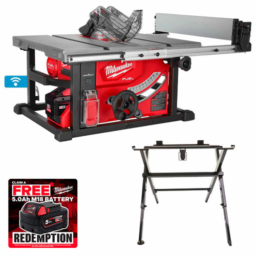 Milwaukee M18 FTS210-0 18V Fuel One-Key 210mm Table Saw with Stand (Body Only)