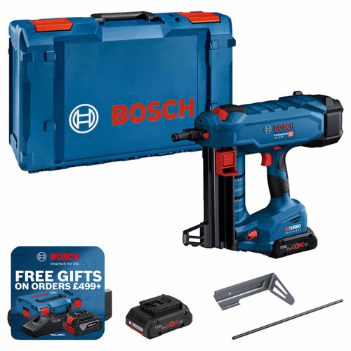 Bosch 06019L7071 GNB 18V-38 Gun Concrete Nail with 2x ProCORE18V 4.0Ah