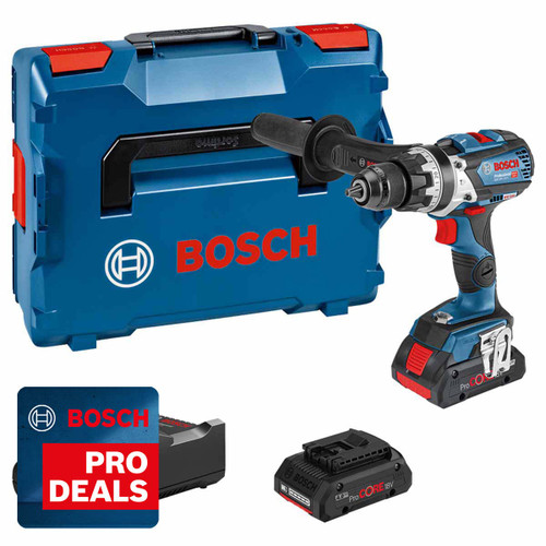 Bosch 06019G0376 GSB 18V-110 C Combi Drill with 2x ProCORE18V 4.0Ah