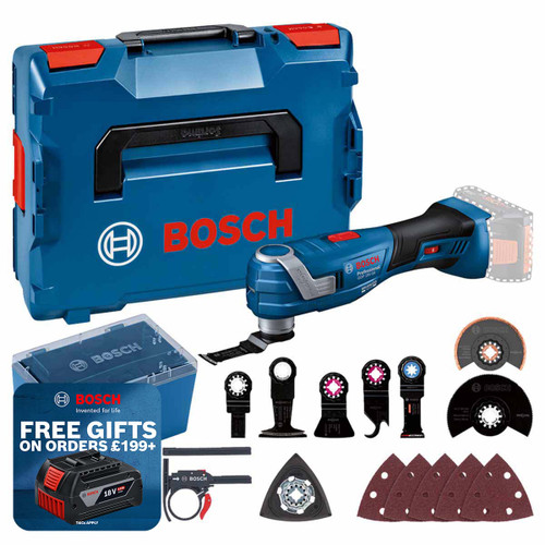 Bosch 06018G2002 GOP 18V-34 Multi Cutter Starlock with Case and Accessories (Body Only)