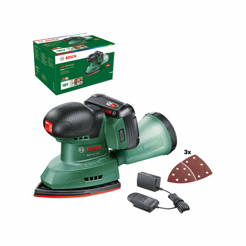 Bosch 06033E3070 EasySander Multi Sander 18V-8 with 1x PBA 2.5Ah Battery
