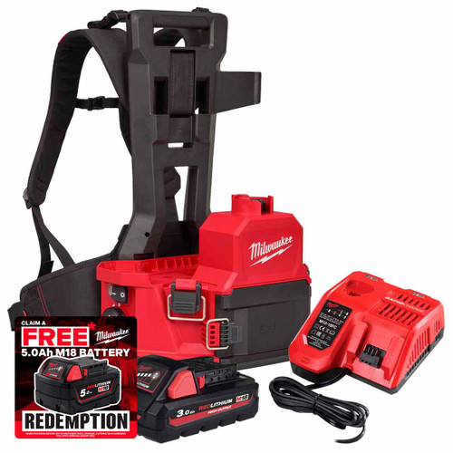 Milwaukee M18BBPFP2-301 18V Brushed Backpack Fluid Pump Gen 2