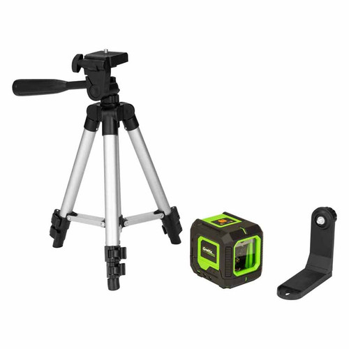  Grettz G2D Mini Cross Line Green Beam Laser with Tripod