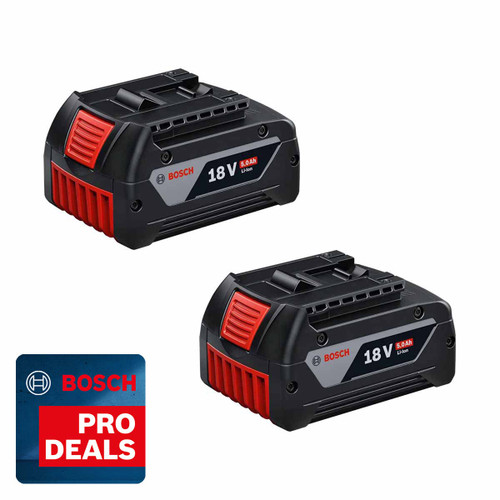 Bosch GBA18V 18V 5.0Ah Li-Ion Battery (Twin Pack)