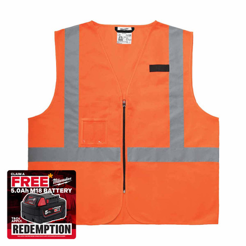 Milwaukee 4932493998 Contractor High-Visibility Vest (Size S/M)