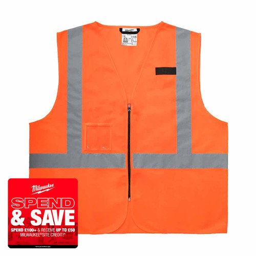 Milwaukee 4932493998 Contractor High-Visibility Vest (Size S/M)