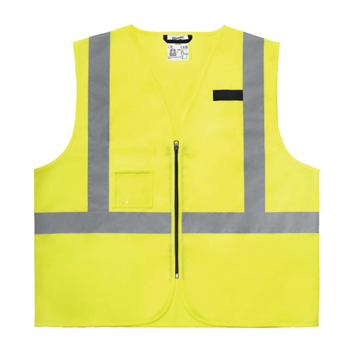 Milwaukee 4932493995 Yellow Contractor High-Visibility Vest (Size L/XL)