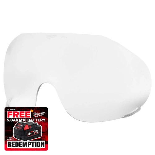 Milwaukee 4932492330 BOLT™ Visor Clear Lens Replacement (Pack of 5)