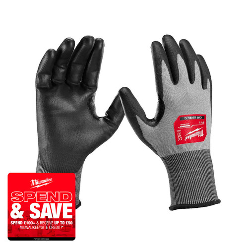 Milwaukee 4932480496 Hi-Dex Cut C Gloves (Size 7/S)