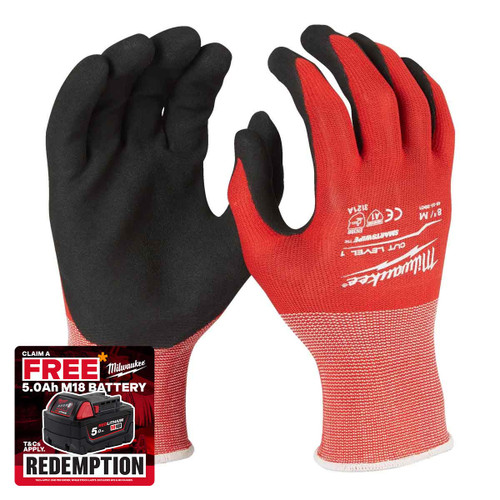 Milwaukee 4932471419 Cut A Gloves (Size 11/XXL)