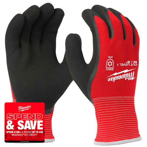 Milwaukee 4932471344 Winter Cut A Gloves (Size 9/L)