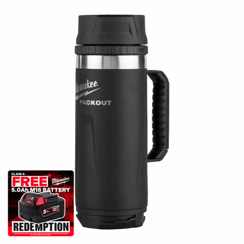 Milwaukee 4932493472 PACKOUT™ Bottle 532ml Sip Lid (Black)
