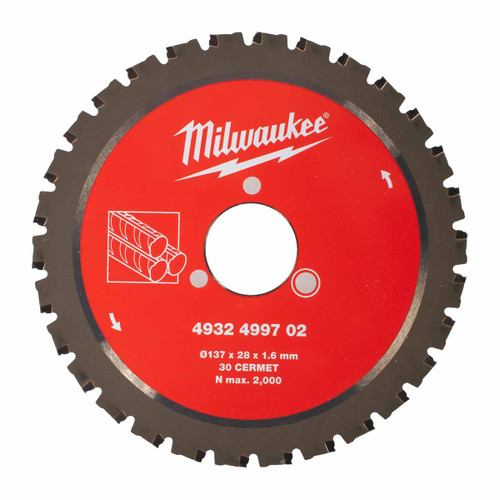 Milwaukee 4932499702 CSB P M Circular Saw Blade for M18FRBCO32 Rebar Cutter 137mm × 28mm 30T