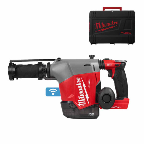 Milwaukee M18 FHAFOH16-0X M18 FUEL 16mm SDS-PLUS Hammer with Integrated Dust Extractor & HD Box (Body Only)