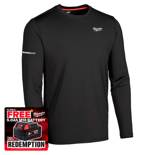 Milwaukee 4932498284 WORKSKIN Cold Weather Base Layer Long Sleeve (Size M)