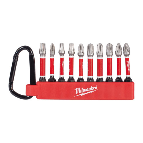 Milwaukee 4932500397 SHOCKWAVE™ Carabiner Screwdriver Bit Set (10 Pieces)