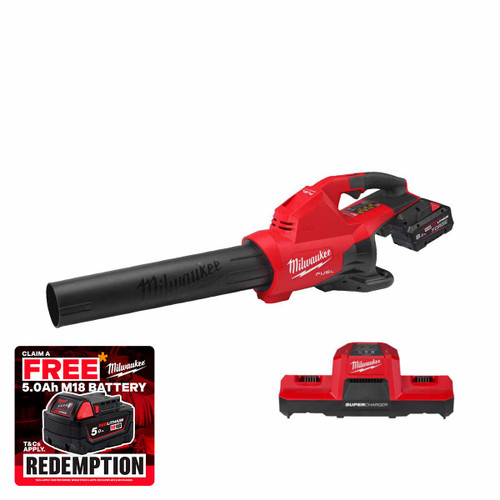Milwaukee M18 F2BL-802 18V Dual Battery Blower 2x 8.0Ah Batteries & Charger