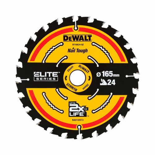 DeWalt DT10401 184mm x 20mm 24T TCT ELITE Circular Saw Blade