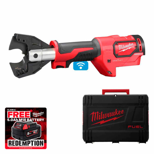 Milwaukee M18ONEHCC-0C CU/AL M18™ FORCE LOGIC™ Hydraulic 35mm Cable Cutter (Body Only)