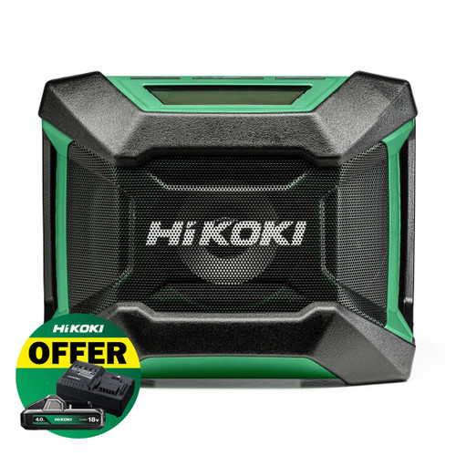 HiKOKI UR18DAJ4Z 18V Jobite On-Site Radio with Bluetooth and DAB+/FM (Body Only)
