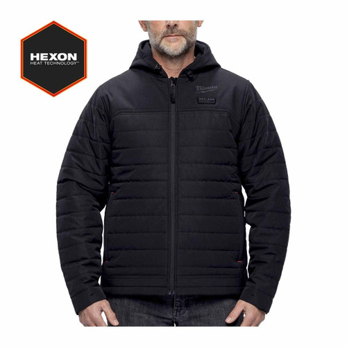 Milwaukee M12HJBL6-0 12V HEXON Black Heated Puffer Jacket