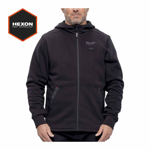 Milwaukee M12HHBL5-0 12V HEXON Black Heated Hoodie