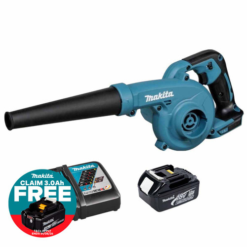 Makita DUB185Z 18V LXT Blower with 1x 3.0Ah Battery & Fast Charger