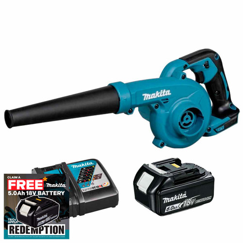 Makita DUB185Z 18V LXT Blower with 1x 6.0Ah Battery & Fast Charger