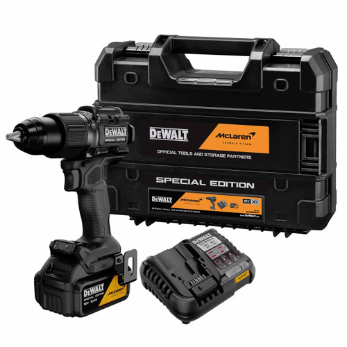 DeWalt DCD86MP1T McLaren F1 18V Combi Drill with 1x 5.0Ah Batteries