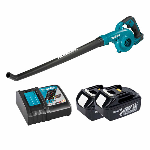 Makita DUB186Z LXT 18V Cordless Blower with 2x 3.0Ah Batteries & Fast Charger