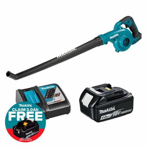 Makita DUB186Z LXT 18V Cordless Blower with 1x 4.0Ah Battery & Fast Charger