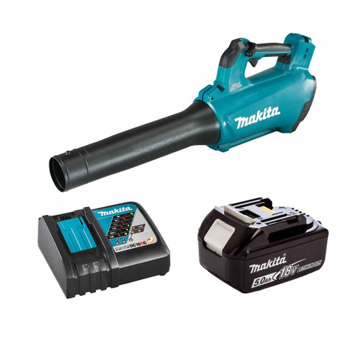 Makita DUB184Z 18V LXT Cordless Brushless Blower with 1x 5.0Ah Battery & Fast Charger