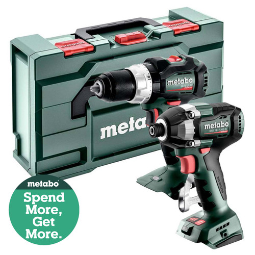 Metabo 2.8.8 18V Brushless Hammer Drill & Impact Driver Combo Set with MetaBOX 145 (Body Only) 685200590