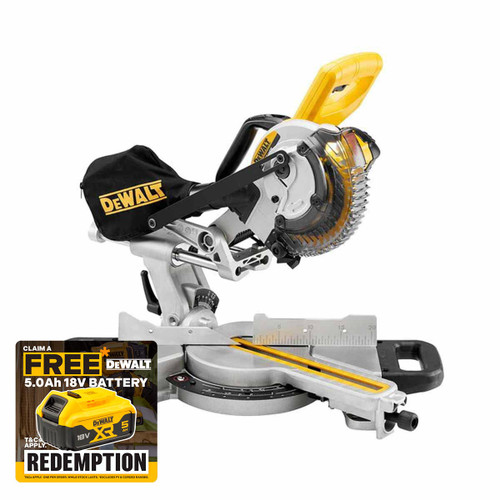 DeWalt DCS365 18V XR 184mm XPS Slide Mitre Saw with DE7033 Saw Stand (Body Only)