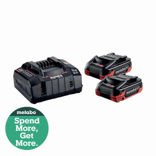 Metabo Basic Set with 2x 4.0Ah LiHDx Batteries and ASC145 Charger 685306380