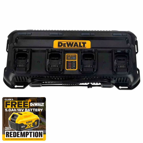 DeWalt DCB1404 XR 4 AMP Four Port Charger 240V