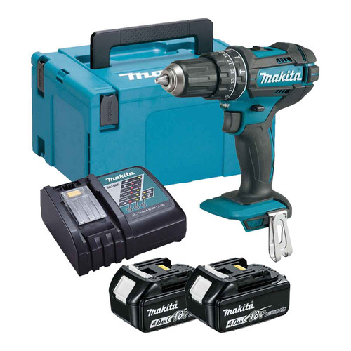 Makita DHP482Z LXT 18V Cordless Combi Drill with 2 x 4.0Ah Batteries