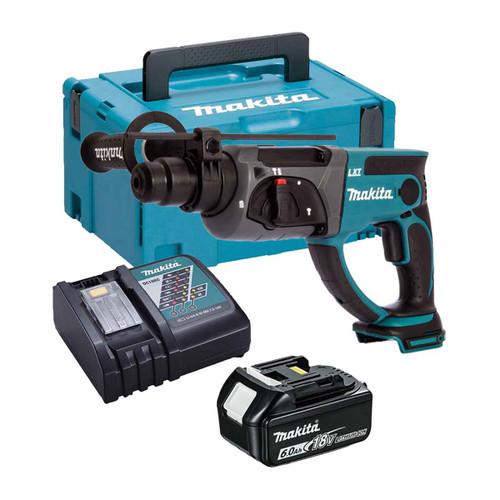 Makita DHR202Z LXT 18V SDS+ Rotary Hammer with 1 x 6.0Ah Battery