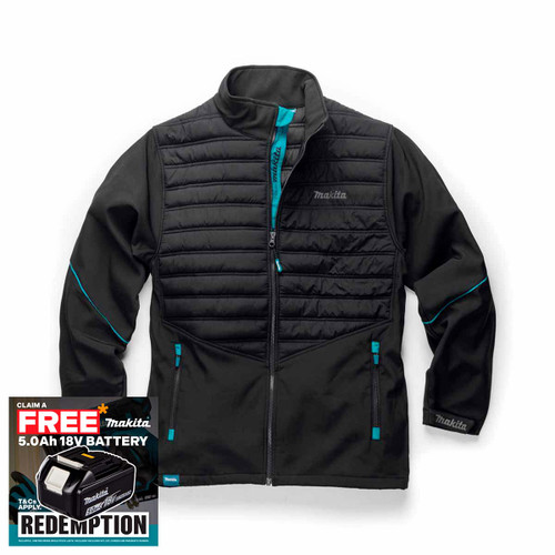 Makita MK202M Shield Jacket Black (Size M)