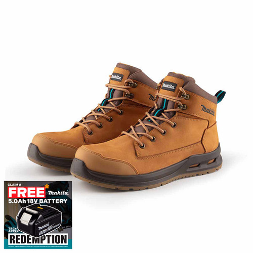 Makita MK403M Kyoto Safety Boot Tan (Size 12)