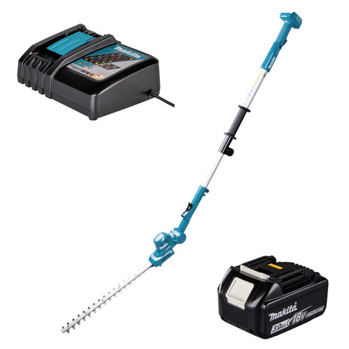 Makita DUN461WZ 18V LXT 460mm Pole Hedge Trimmer with 1x 3.0Ah Battery and Charger
