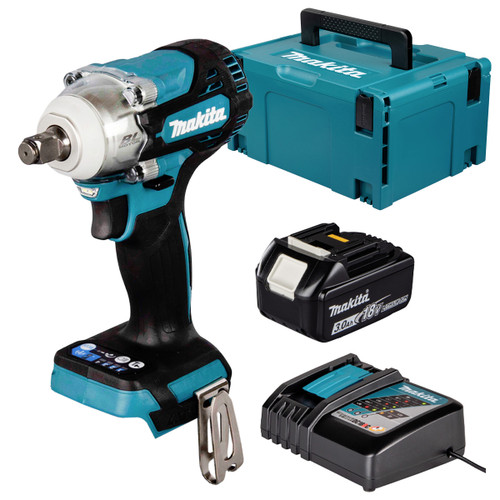Makita DTW300Z LXT 18V Brushless 1/2" Impact Wrench with 1x 3.0Ah Battery, Charger and Makpac Carry Case
